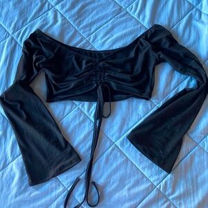 Black crop top